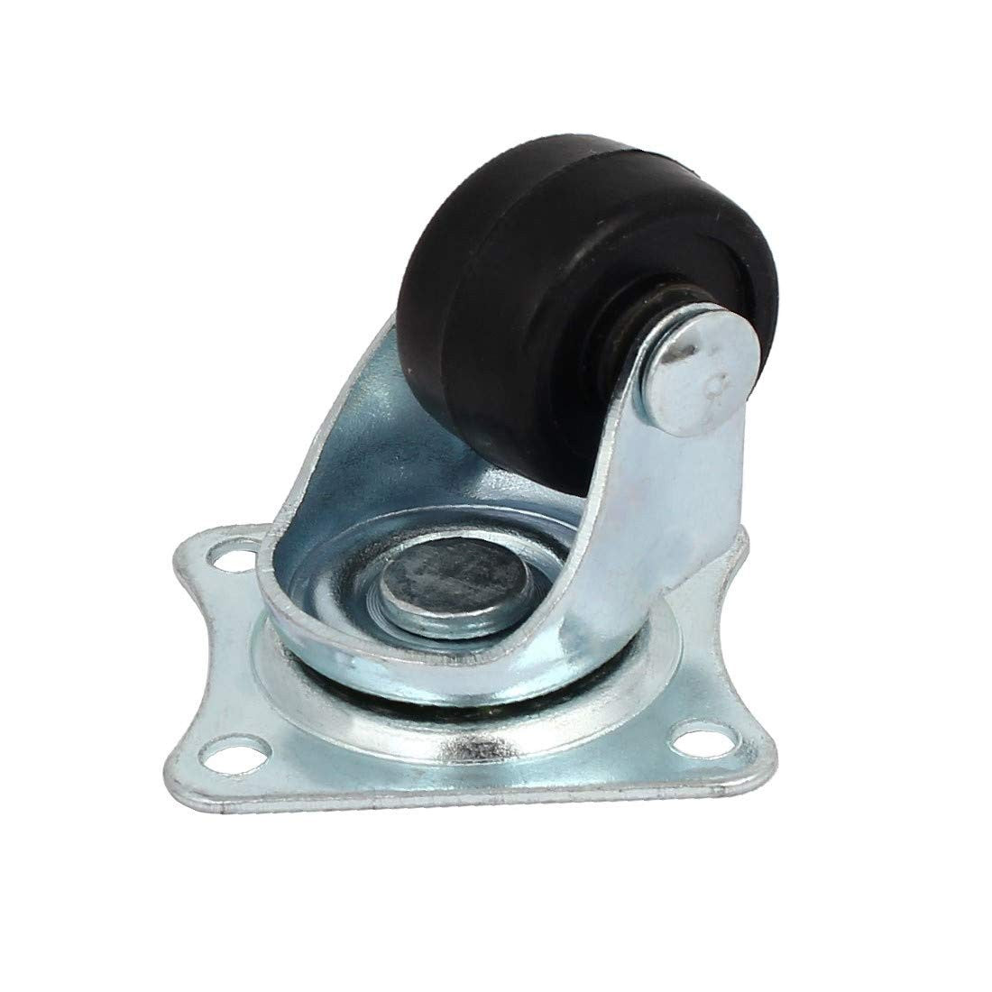8Pcs 1'' Swivel Castor Wheels Rubber Trolley Furniture Plate Caster Rollers Does not apply