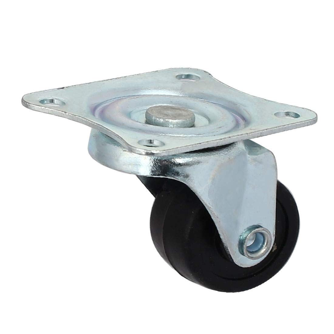 8Pcs 1'' Swivel Castor Wheels Rubber Trolley Furniture Plate Caster Rollers Does not apply