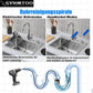 Drain Snake 8mm 5M Pipe Cleaning Spiral Auger Sink Bath Shower Blockage Tool Kit Unbranded