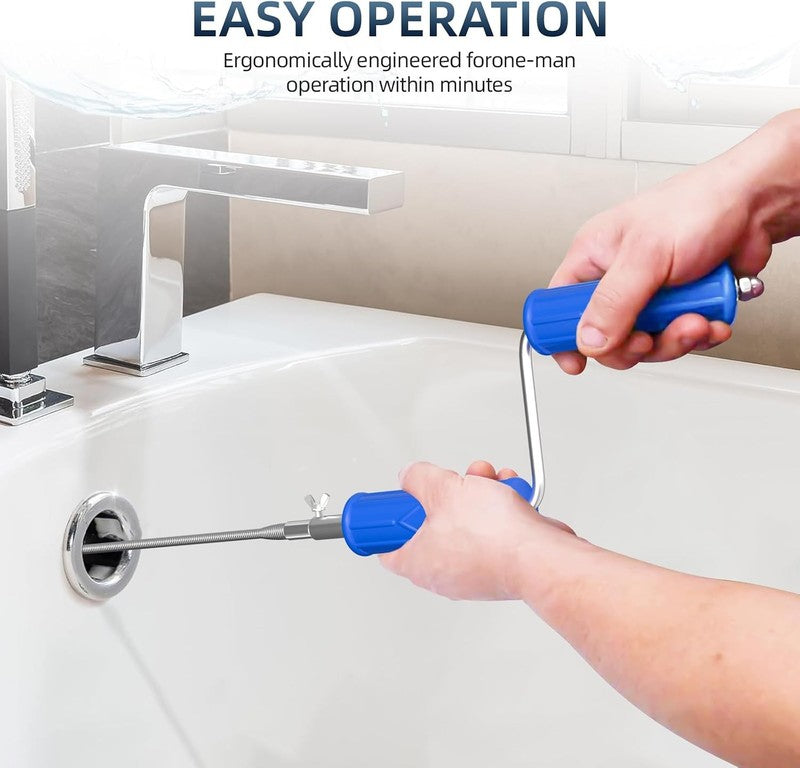 Drain Snake Unblocker 10M 6 MM Flexible Pipe Auger Sink Toilet Bath Shower Tools Does not apply