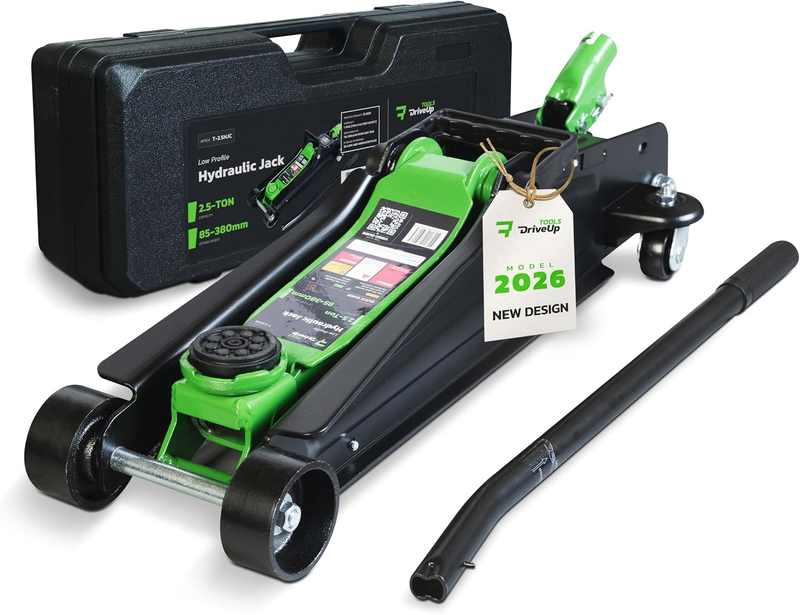 2.5 Ton Hydraulic Trolley Jack Low Profile 5500 Lbs Lift Cars SUVs Carry Case! Does not apply