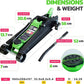 2.5 Ton Hydraulic Trolley Jack Low Profile 5500 Lbs Lift Cars SUVs Carry Case! Does not apply
