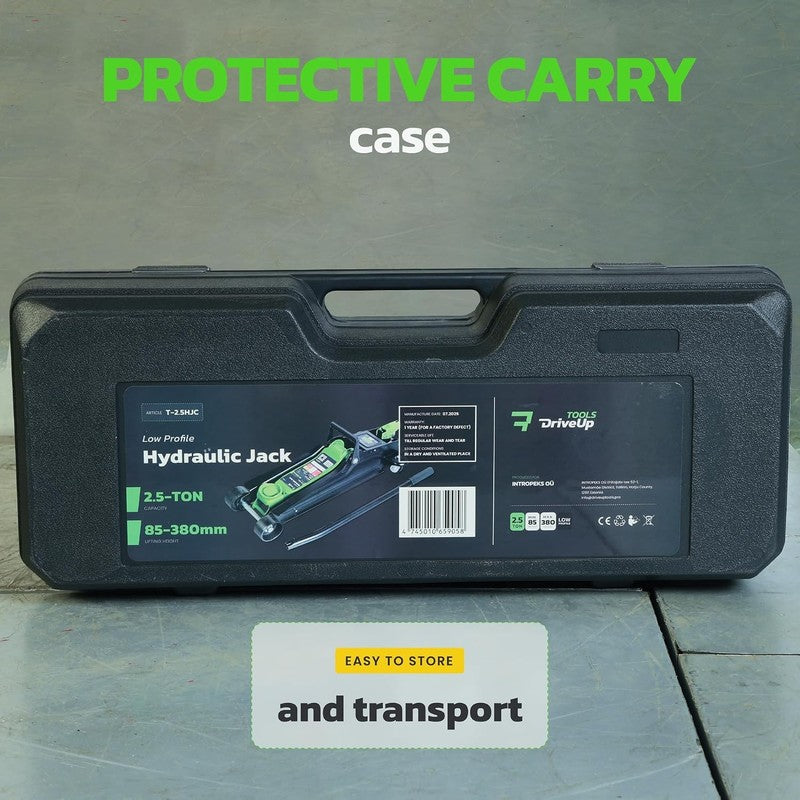 2.5 Ton Hydraulic Trolley Jack Low Profile 5500 Lbs Lift Cars SUVs Carry Case! Does not apply