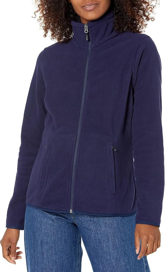 Women's Fleece Jacket Full Zip Long Sleeve Classic Fit Plus uk XL Unbranded