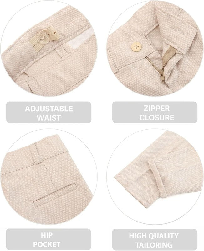 Boys Formal Suit Set Wedding Bearer 4Pc Vest Shirt Bow Tie Trousers 13-14years Unbranded