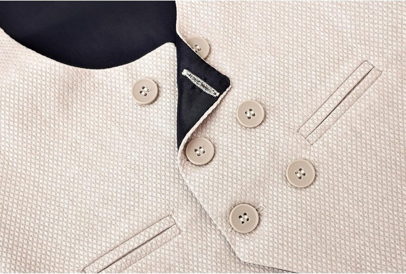 Boys Formal Suit Set Wedding Bearer 4Pc Vest Shirt Bow Tie Trousers 13-14years Unbranded