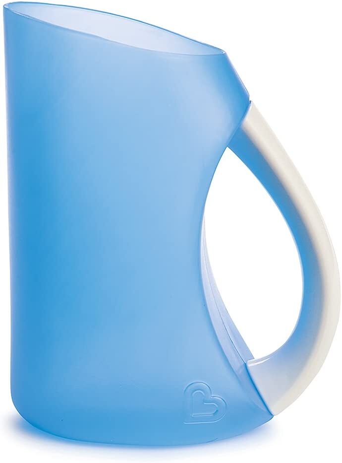 Munchkin Baby Bath Soft Rim Shampoo Rinser Jug Infant Bathtub Cup Wash Shower Munchkin