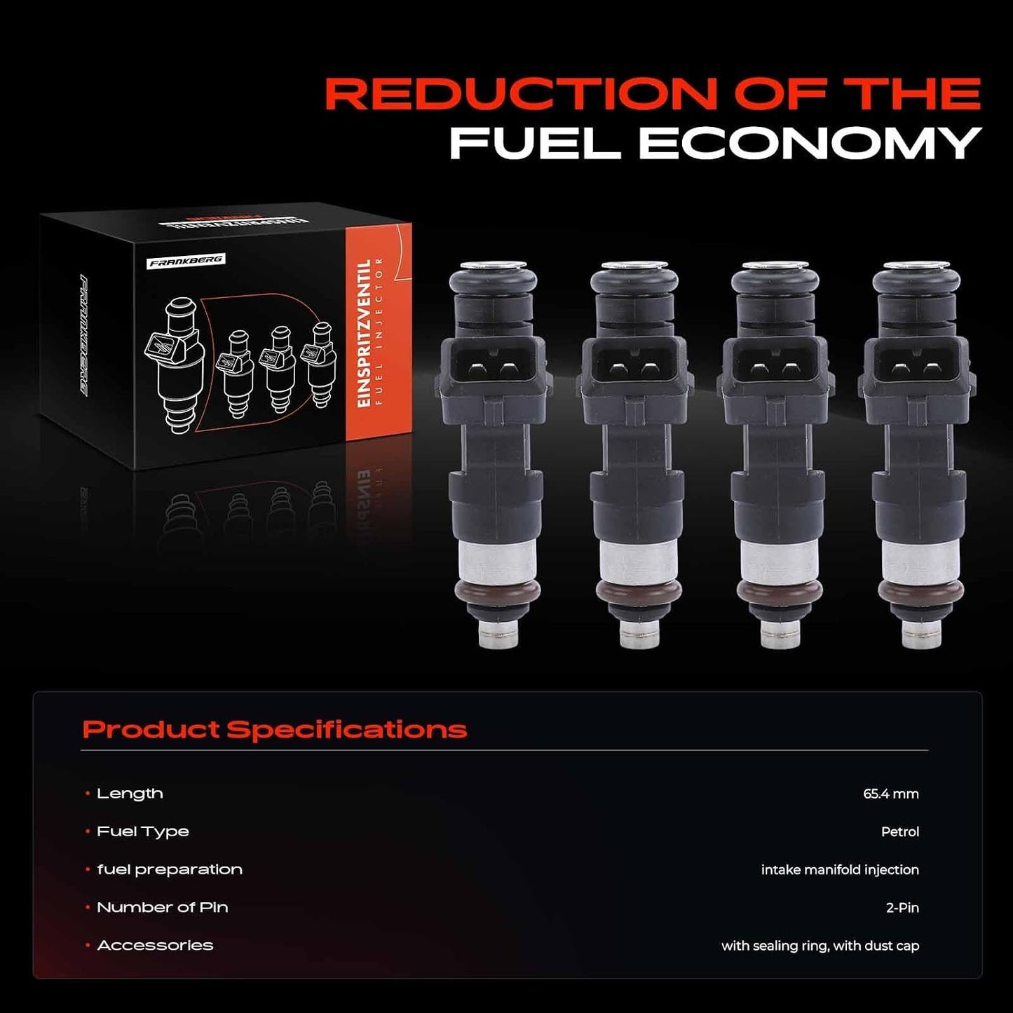 4X Fuel Injectors fit Ford Fiesta Focus Mondeo B-Max Grand C-Max 0280158207 Does not apply