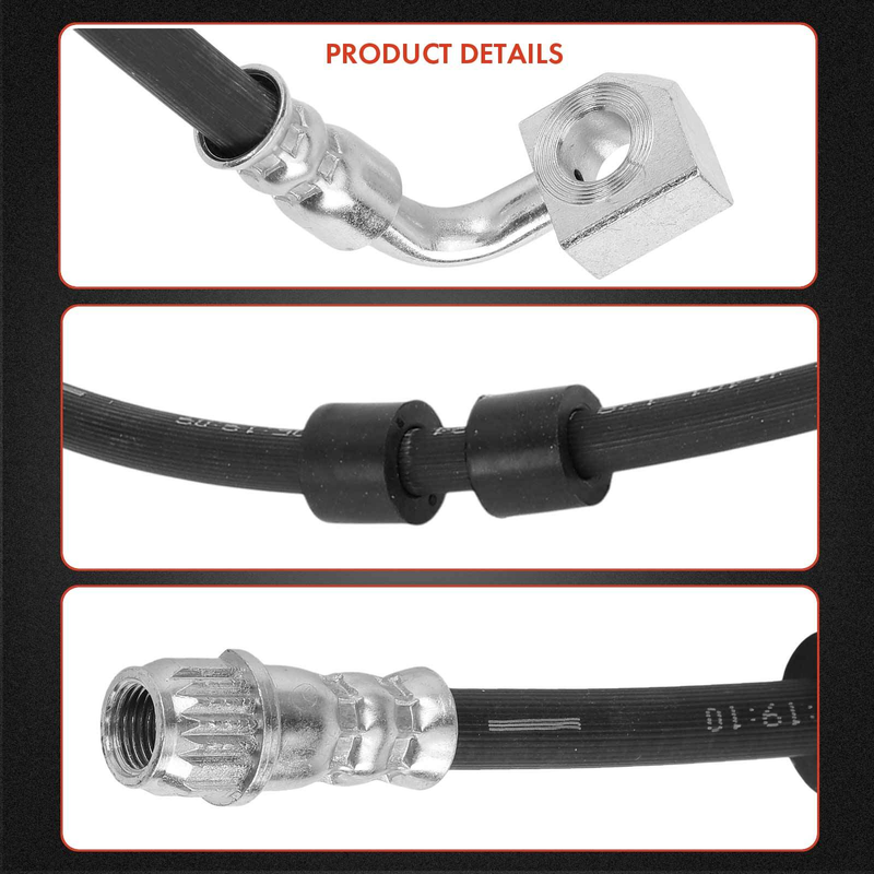 Brake Hose Front Left fit Volvo V60 V90 XC60 XC90 Mk2 D4 T5 T6 AWD 2.0 31658930 Does not apply