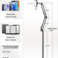 Kindle Tablet Floor Stand Holder Remote Page Turner Bed Phone E Reader 4.7-13'' Does not apply