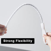 Drain Unblocker Tools Flexible Nylon Pipe Cleaner Waterpipe Brush 2 Pieces Unbranded