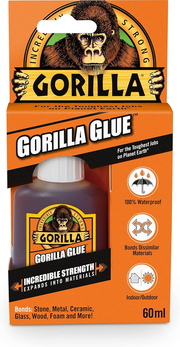 Gorilla Glue 60ml Strong All Purpose Waterproof Adhesive for Wood Metal Ceramic Gorilla