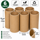 Heavy Duty Cardboard Tubes 2mm Thick arts And Crafts Projects 4'' 10cm Length Unbranded