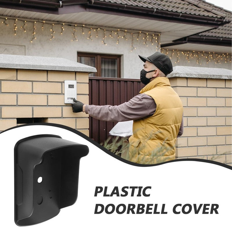 Doorbell Cover Metal Waterproof Rain Shield Plate for Video Doorbell Protect Unbranded