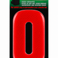 Wheelie Bin Sticker Number Decal Outdoor Waterproof Vinyl Sign Red no: 0 Unbranded