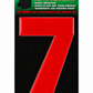 Wheelie Bin Sticker Number Decal Outdoor Waterproof Vinyl Sign Red no: 7 Unbranded