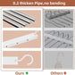 Space Saving Trouser Hangers 2 Pack 6 Tier Pants Organiser Non Slip Silver Clips Unbranded