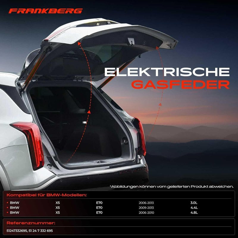Electric Tailgate Boot Gas Strut Left Rear For BMW X5 E70 2006 2013 51247332695 Does not apply