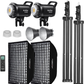 LED Video Light Kit 70W Studio Softbox Photography Lighting Stand SL60II-D Does not apply