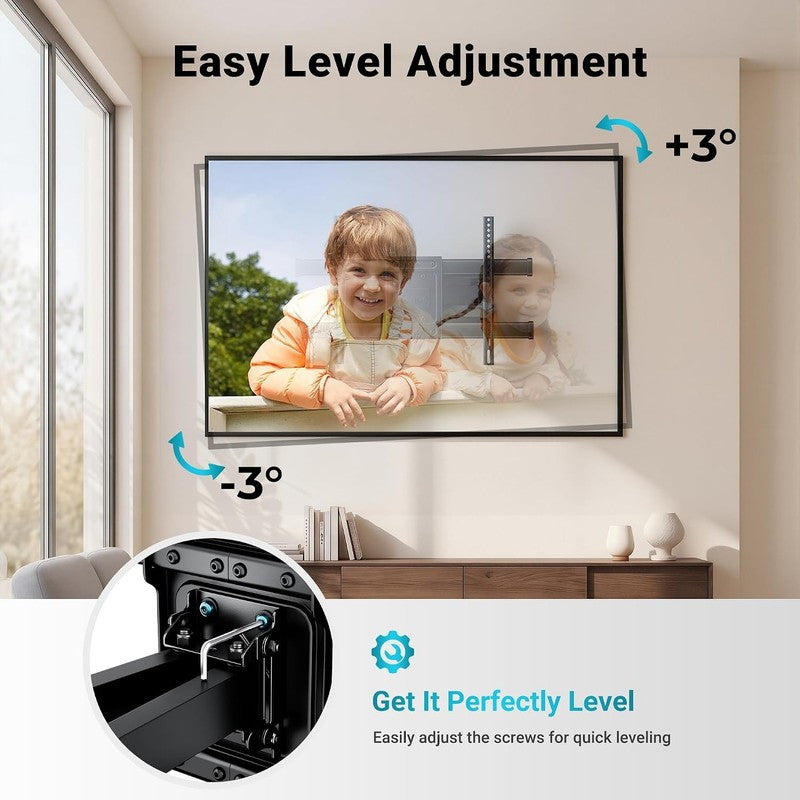 TV Wall Bracket 32-85 Inch Full Motion Mount 60kg Swivel Tilt 600x400 Does not apply