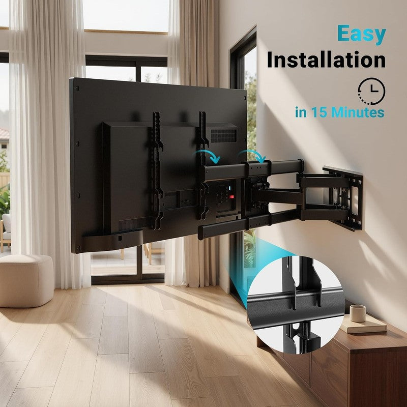 TV Wall Bracket 32-85 Inch Full Motion Mount 60kg Swivel Tilt 600x400 Does not apply
