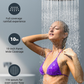 Rainfall Shower Head 10 Inch Chrome Self Cleaning Adjustable Bathroom G1/2