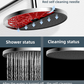 Rainfall Shower Head 10 Inch Chrome Self Cleaning Adjustable Bathroom G1/2