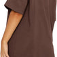 Womens Cotton Shorts Set Short Sleeve T Shirt Two Piece Lounge Casual Outfit S