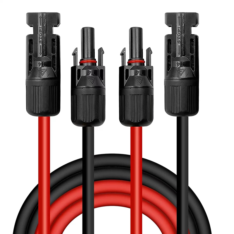 Solar Cable Extension 5M 6mm Red Black Tinned Copper Wire PV Panel Lead