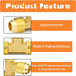Brass 3 Way Flare Tee Fitting 1/2 Inch Male Tube Adapter Pipe Plumbing Fuel Gas