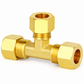 Brass Compression Tee 12mm Tube Fitting Connector Air Fuel Gas Oil Plumbing