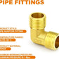 Brass 90 Degree Elbow 1/2Inch BSP Male Thread Pipe Fitting Air Fuel Gas Plumbing