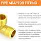Brass 90 Degree Elbow 1/2Inch BSP Male Thread Pipe Fitting Air Fuel Gas Plumbing