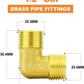 Brass 90 Degree Elbow 1/2Inch BSP Male Thread Pipe Fitting Air Fuel Gas Plumbing
