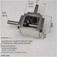 1:1 Right Angle Gearbox 20T 8mm Shaft Spiral Bevel Drive Gear Reducer Mechanical