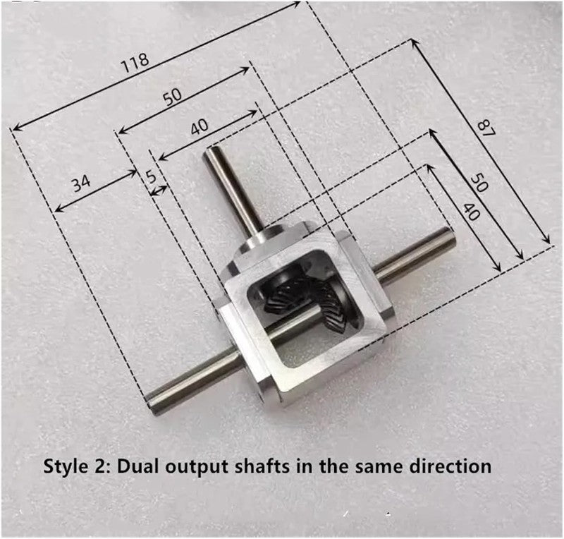 1:1 Right Angle Gearbox 20T 8mm Shaft Spiral Bevel Drive Gear Reducer Mechanical