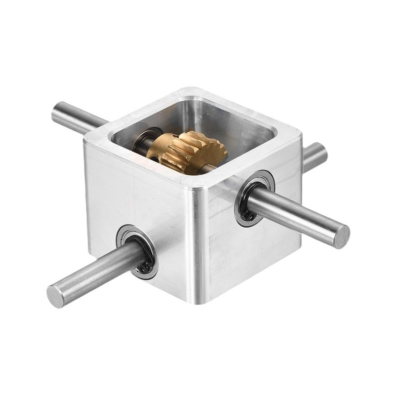 90 Degree Worm Gearbox 1:20 Reduction Gearbox 8mm Shaft Aluminium DIY Module Kit