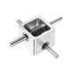 90 Degree Worm Gearbox 1:20 Reduction Gearbox 8mm Shaft Aluminium DIY Module Kit