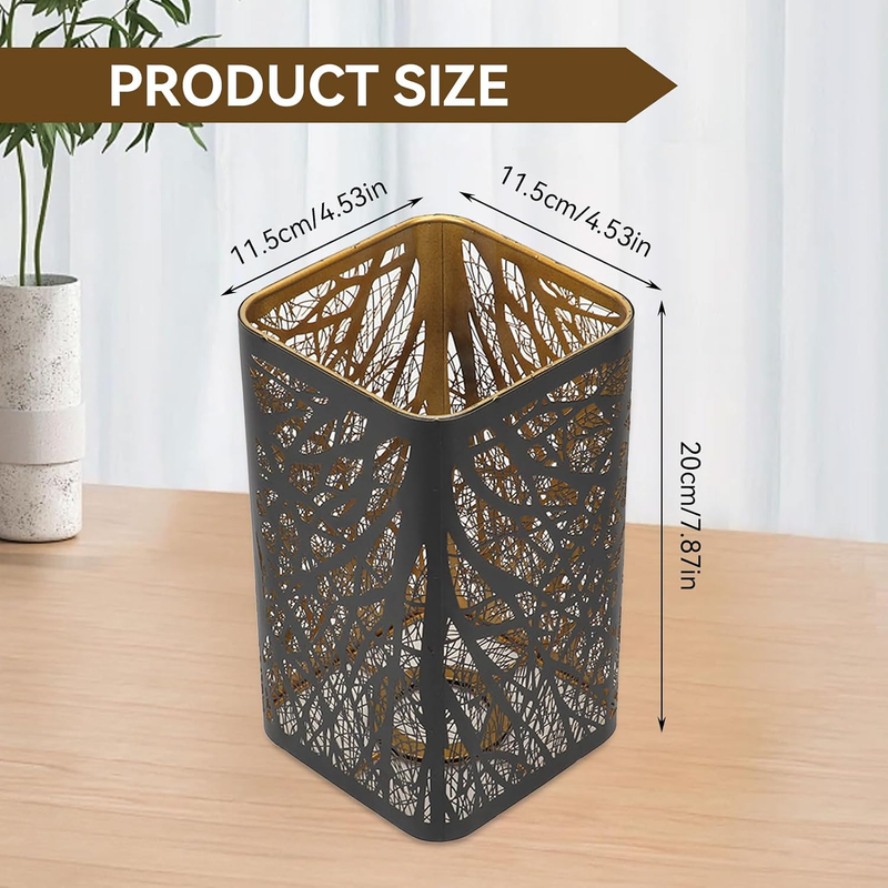 Metal Tree Shadow Lamp Shade Hollow Carved E27 E26 Decorative Table Light Cover