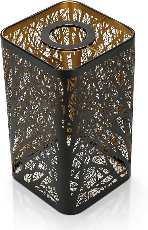 Metal Tree Shadow Lamp Shade Hollow Carved E27 E26 Decorative Table Light Cover