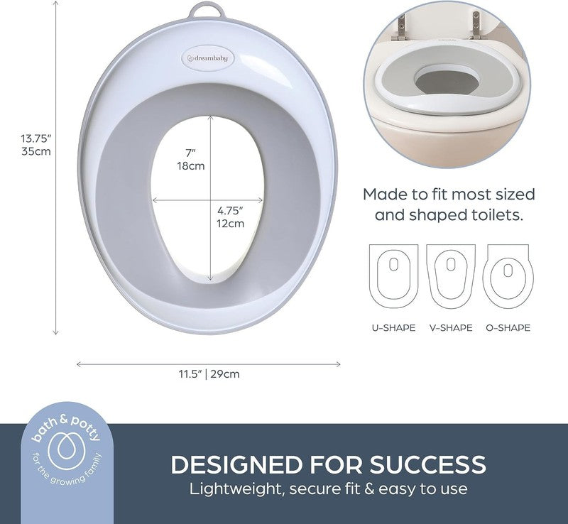Potty Training Toilet Seat Toddler Non Slip Soft Comfortable Travel Lightweight