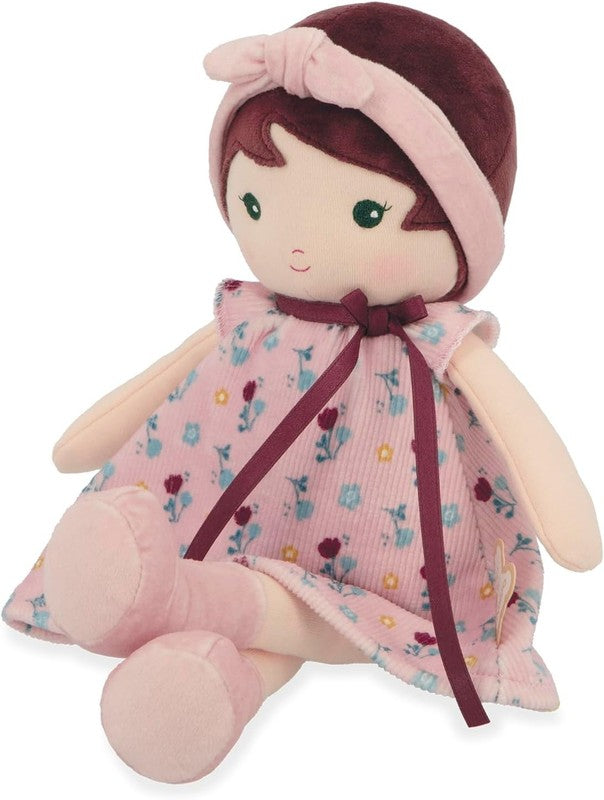 Baby Fabric Doll Leonie 25cm Soft Rag Doll Corduroy Dress Newborn Gift Kaloo