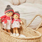 Kaloo Tendresse Emilie Rag Doll 32cm Baby Soft Fabric Doll Red Heart Gift