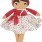 Kaloo Tendresse Emilie Rag Doll 32cm Baby Soft Fabric Doll Red Heart Gift