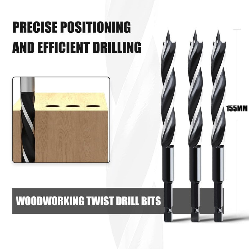 6mm x 155mm Extra Long Wood Drill Bit Auger Timber Hole Cutter