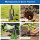 Long Handle Bulb Planter Auto Release Flower Transplanter Soil Plugger Tool