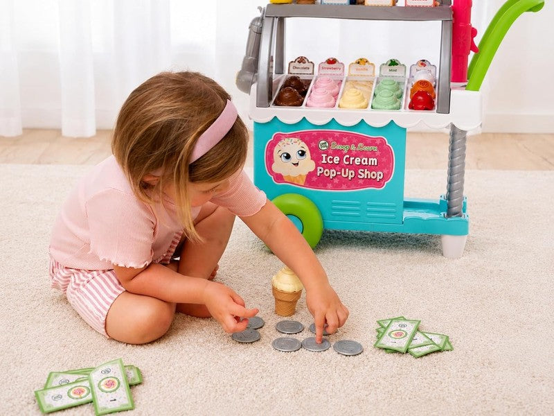 Scoop Learn Ice Cream Shop Toy 53 Pieces Pretend Play Educational Toy 3+