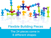 Squigz Starter Set 24 Piece Suction Building Blocks Toy