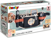 Smoby Kids Hairdressing Set Toy Hair Dryer Stylist Belt 8 Accessories Age 3+