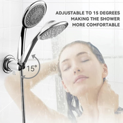 Illustration of shower head holder angle adjustment